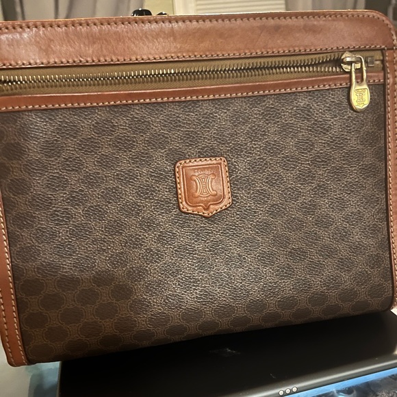 Celine vintage clutch/strap for a wristlet height 7 length 10 across the bottom - Picture 1 of 16